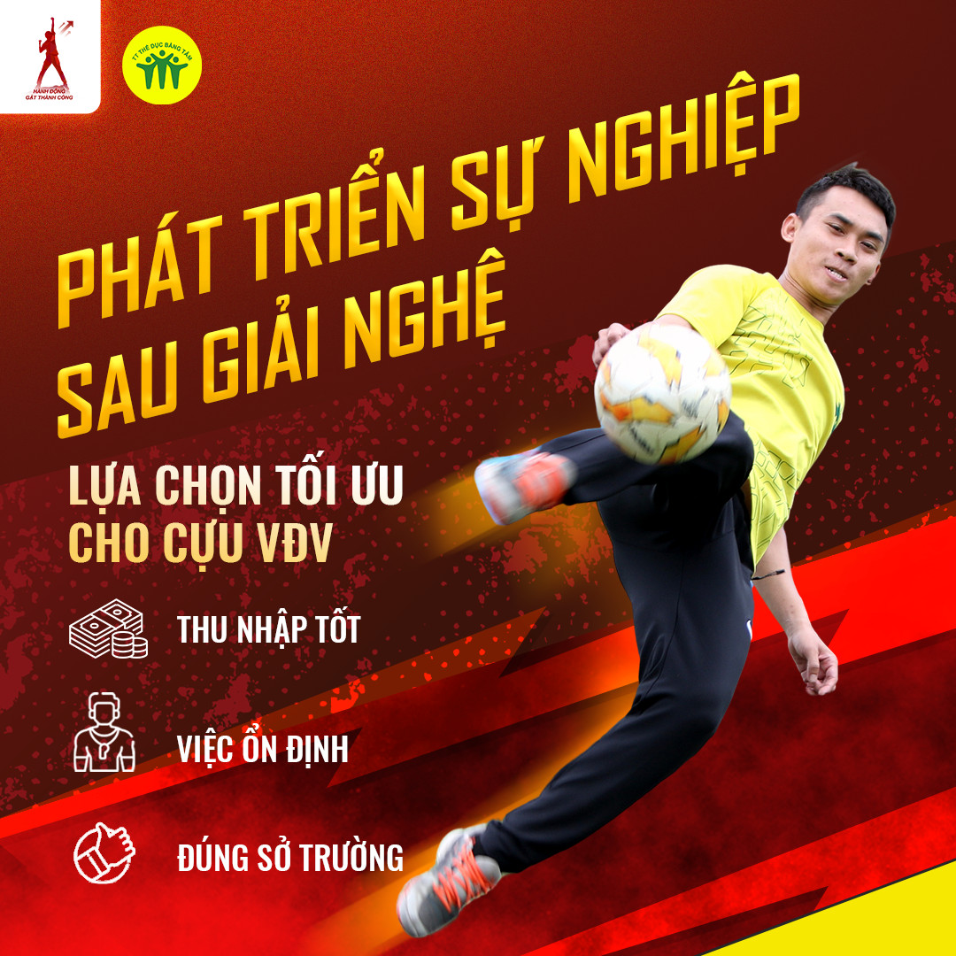 Các VĐV nên chuẩn bị cho mình con đường phát triển sau khi giải nghệ. Các VĐV nên chuẩn bị cho mình con đường phát triển sau khi giải nghệ.