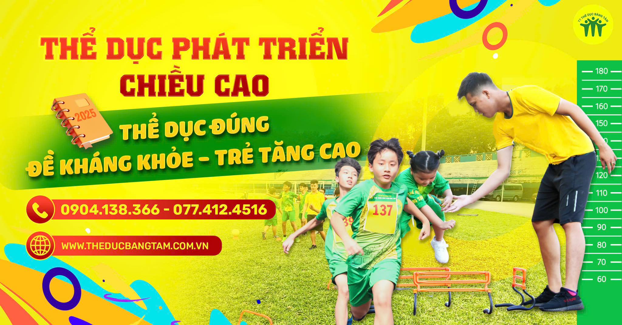 Tham gia lớp Thể Dục Phát Triển Chiều Cao tại Thể dục Bằng Tâm