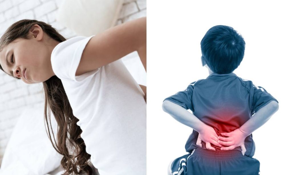 triệu chứng đau lưng ở trẻ