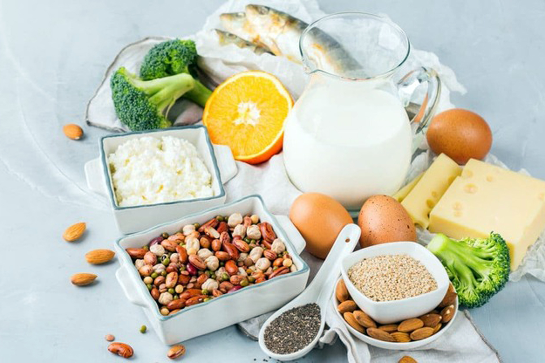 Canxi giúp xương phát triển chắc khỏe (Nguồn ảnh: Internet)